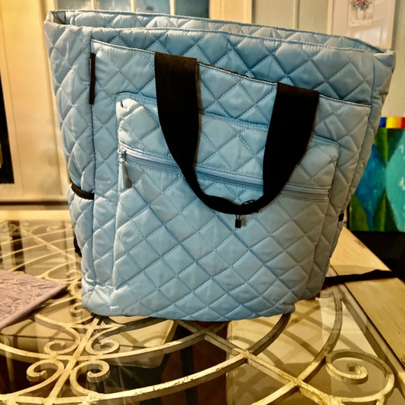 Maggie Mathers, quilted sky, blue tennis backpack - Picture 5 of 5